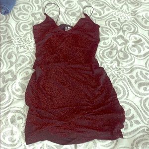 Red black beautiful dress